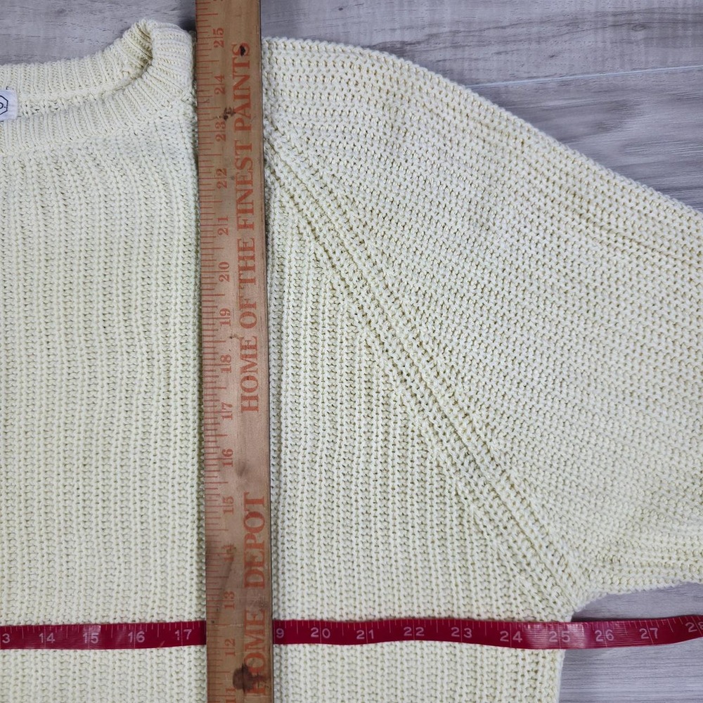 Vintage Chunky Gap Cream Ramie & Cotton Knit Sweater - Picture 4 of 4